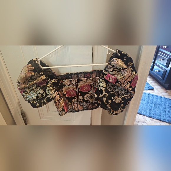 Floral Crop Corset - Picture 4 of 5